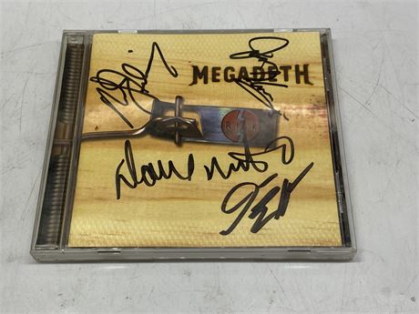 SIGNED MEGADEATH CD