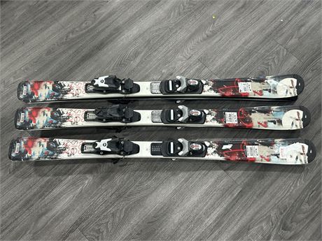 3 PAIRS OF ROSSIGNOL SQUAD S7 YOUTH SKIS - SIZE 120