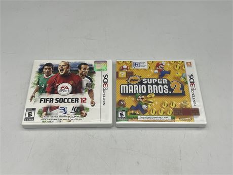 (2) 3DS GAMES - MARIO IS SEALED NEW