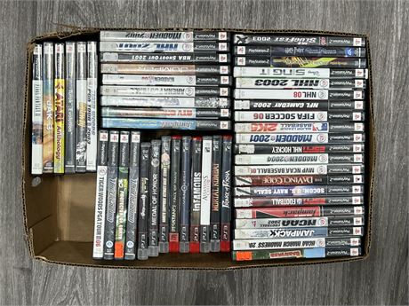 BOX OF MISC VIDEO GAMES - SOME HAVE SCRATCHES