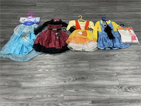 5 SIZE 3-6 YEARS GIRLS COSTUMES