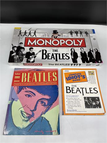 BEATLES MONOPOLY GAME & BOOKS