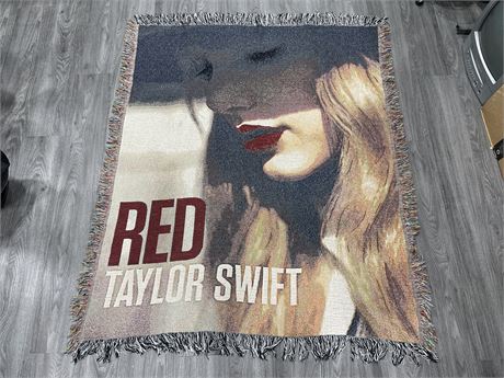 TAYLOR SWIFT RED BLANKET (62” x 52”)