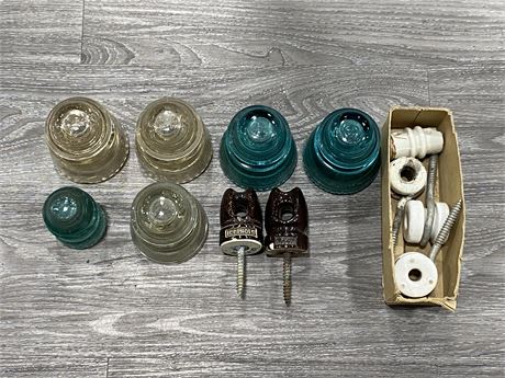 VINTAGE COLLECTION OF INSULATORS