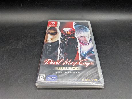 SEALED - DEVIL MAY CRY TRIPLE PACK (JAPAN RELEASE - PLAYS IN ENGLISH) - SWITCH