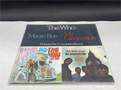 THE WHO - MAGIC BUS / MY GENERATION - NEAR MINT (NM)