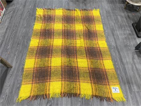 MOHAIR BLANKET MADE IN SCOTLAND (46”X66”)