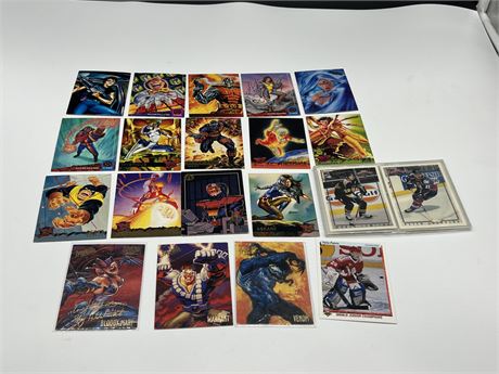 1990s MARVEL COLLECTOR CARDS & NHL CARDS