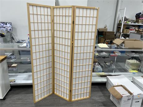 3 PANNEL SCREEN ROOM DIVIDER 51”x70”