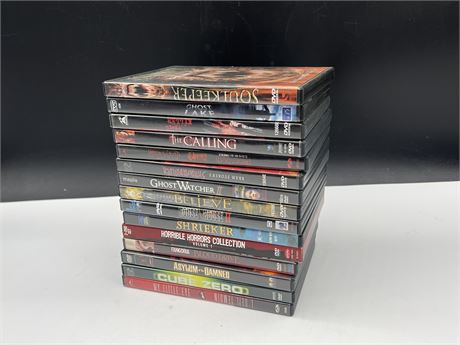 15 LOW BUDGET / UNCOMMON HORROR DVDS