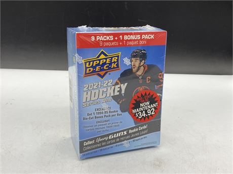 SEALED 2021/22 UD SERIES ONE NHL BOX WITH BONUS PACK
