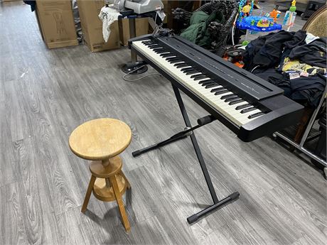 ROLAND EP7II DIGITAL PIANO (Working) W/ POWER CORD, STAND, STOOL & SOFT CASE