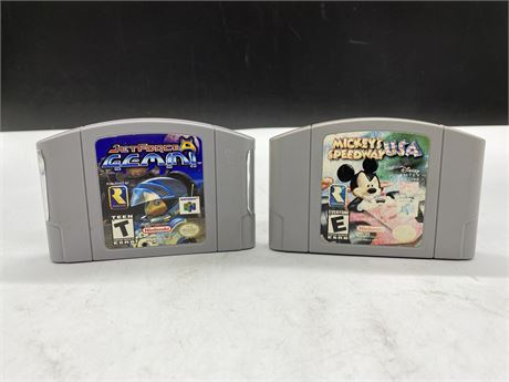 2 MISC N64 GAMES - CARTRIDGES ONLY