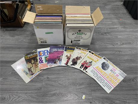 2 BOXES OF JAZZ RECORDS - CONDITION VARIES