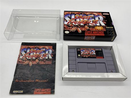 SUPER STREET FIGHTER II - SNES COMPLETE WITH BOX & MANUAL - EXCELLENT CONDITION