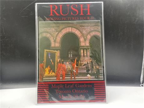 RUSH MOVING PICTURES TOUR 81 POSTER 12”x18”