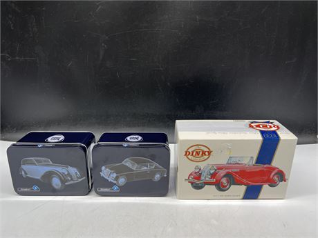 3 NEW DIECAST CARS IN BOXES