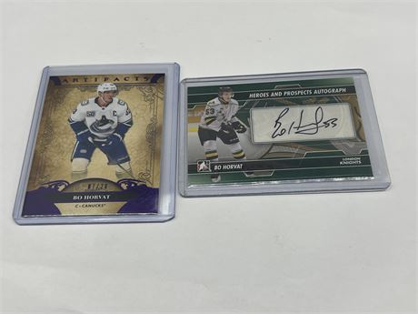 BO HORVAT LONDON KNIGHTS AUTO CARD & ARTIFACTS CARD #7/20