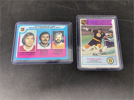 (2) 1970s NHL CARDS