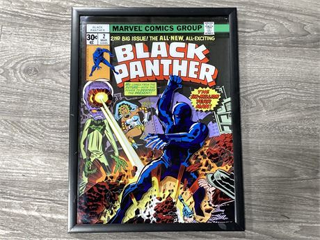 MARVEL POP CREATIONS BLACK PANTHER GLASS PICTURE