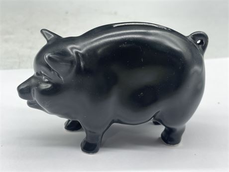 SYLVAC BLACK PIG PIGGY BANK - MODEL 1132 3”