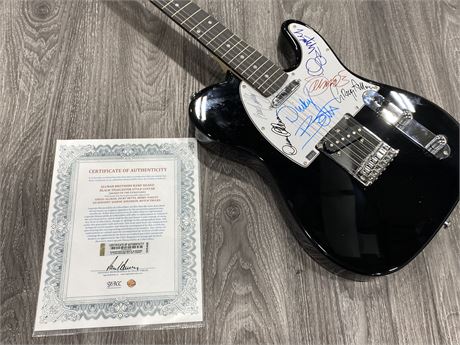 ALLMAN BROTHERS BAND SIGNED TELECASTER STYLE GUITAR W/COA