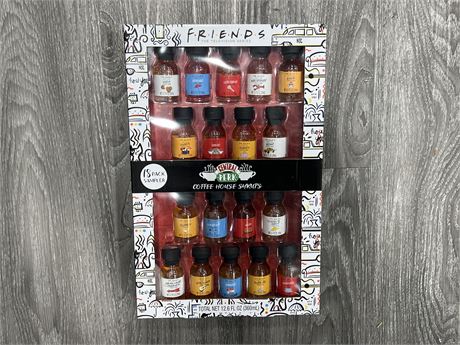 NEW “FRIENDS” 18 PACKS SAMPLER SET OF COFFEE SYRUPS