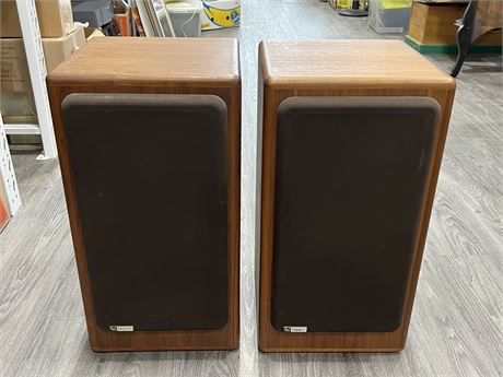 PAIR OF PRL PAISLEY SPEAKERS REFOAMED (26” tall)