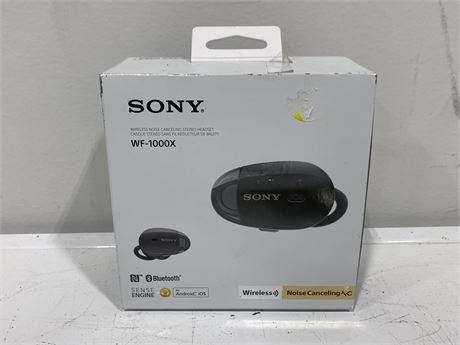 NEW OPEN BOX SONY WF-1000X WIRELESS HEADPHONES