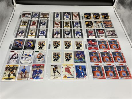 54 NHL CARDS - ROOKIES, INSERTS, STARS