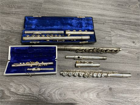 LOT OF FLUTE PARTS (as is)