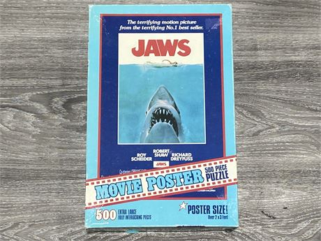 JAWS 1975 ORIGINAL MOVIE POSTER PUZZLE