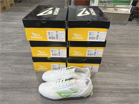 6 PAIRS OF NEW NOMIS SIZE 10 SPARK ULTIMA FG CLEATS