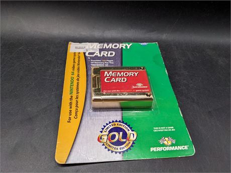 SEALED - N64 MEMORY CARD