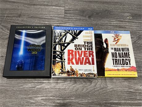 2 BLU RAY COLLECTORS EDITIONS SETS & THE MAN WITH NO NAME TRILOGY