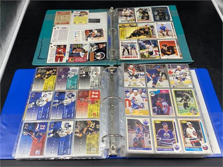 2 BINDERS OF MISC NHL CARDS