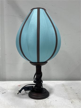 BABY BLUE TULIP LAMP - WORKING - 20” TALL