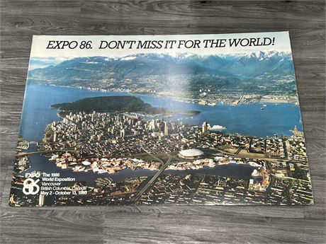 1986 VANCOUVER EXPO POSTER (48”x32”)