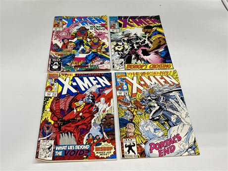 THE UNCANNY X-MEN #282-285 (#284 has detached cover)