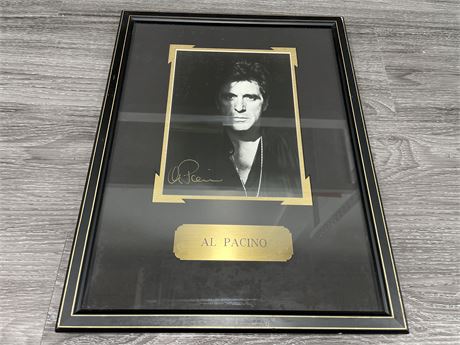 LIMITED EDITION SIGNED AL PACINO PICTURE WITH COA 13x17