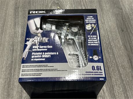 NEW IN BOX ROK SPRAY GUN W/REGULATOR