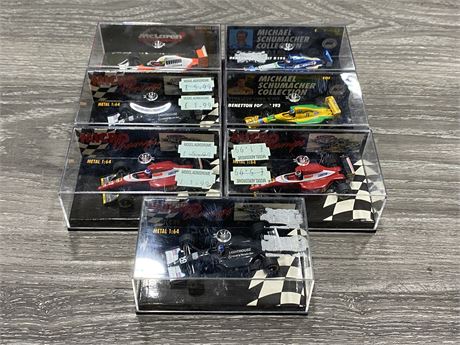 (7) F1 SMALL DIE CAST CARS