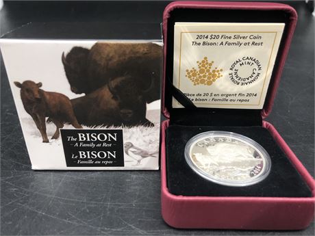 ROYAL CANADIAN MINT 2014 $20 FINE SILVER COIN