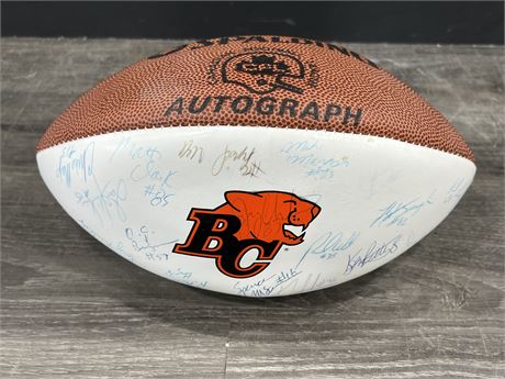 TEAM SIGNED BC LIONS FOOTBALL
