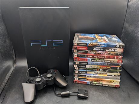PS2 CONSOLE AND GAMES - VERY GOOD CONDITION