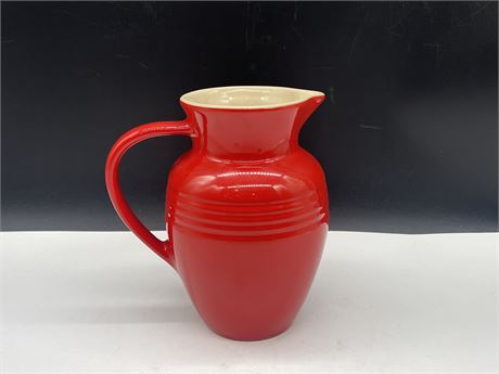 LE CREUSET WATER PITCHER - 9” TALL