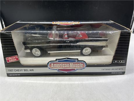1:18 SCALE DIECAST 1957 CHEVY BEL AIR IN BOX