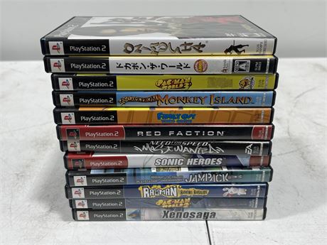 12 PS2 GAMES