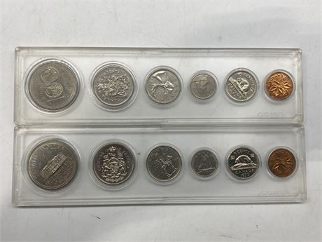 1973 / 1974 UNCIRCULATED CDN COIN SETS