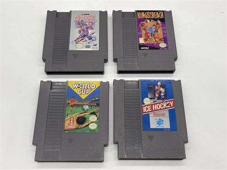 4 NES SPORTS GAMES